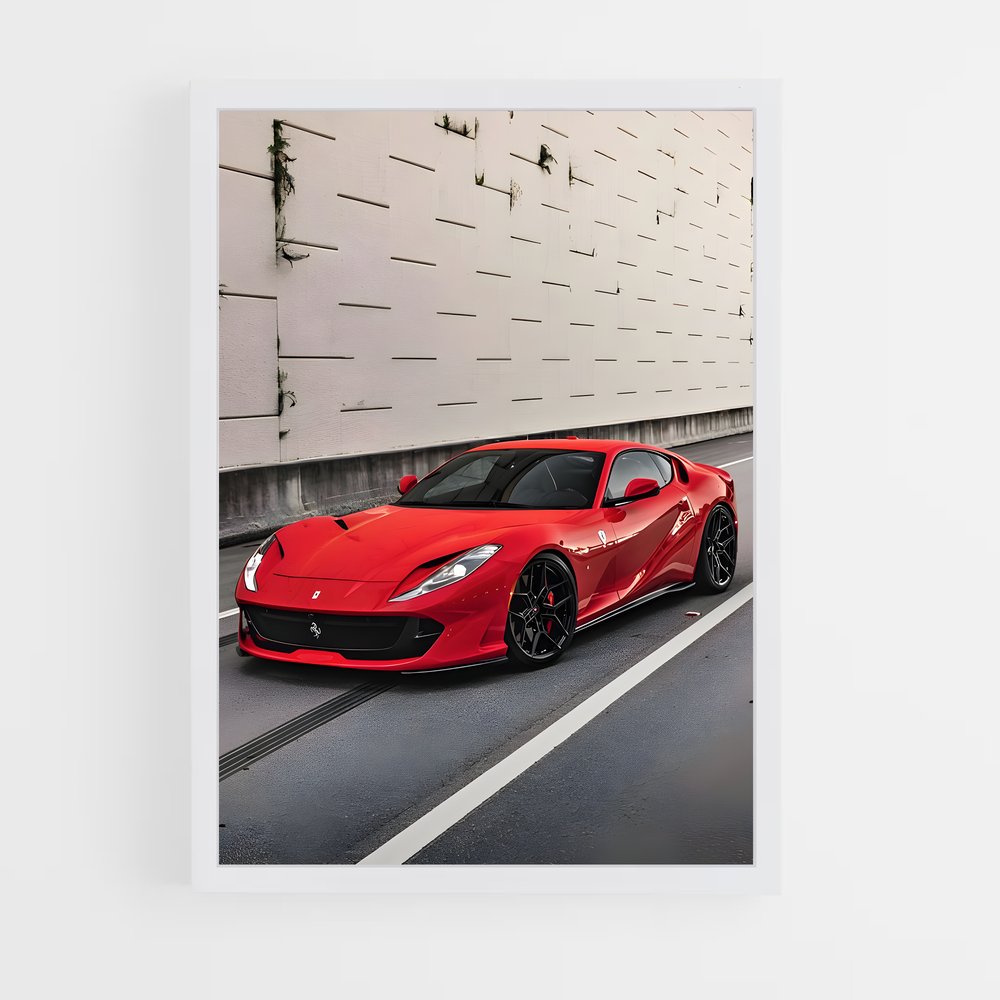 Poster superfast de Vitesse – affiche Ferrari (vue 3)